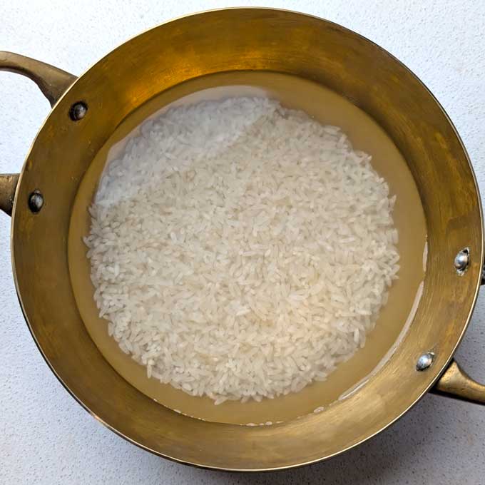 soaked rice for kheer - 2
