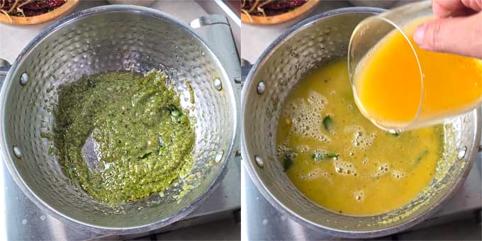 making khaw suey base