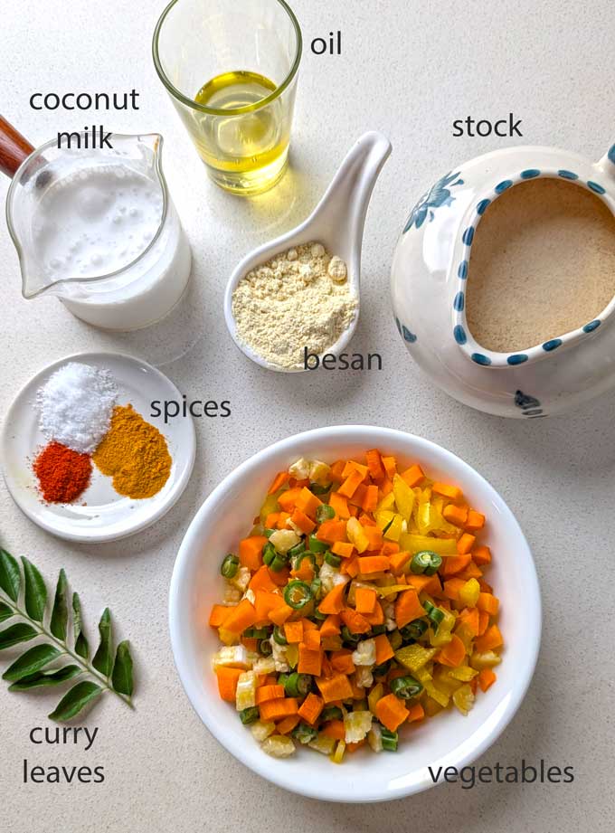 ingredients for khao suey soup