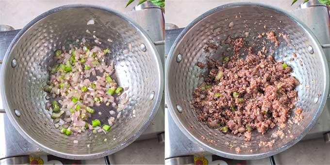 sauteeing mushrooms for soup - 4