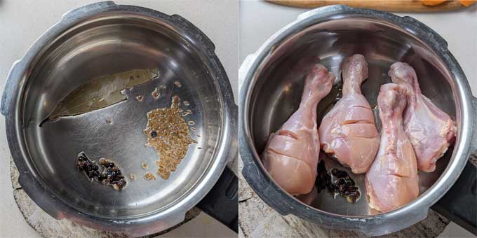 searing chicken pieces for shorba - 18