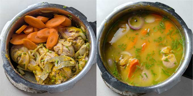 making chicken shorba in a pressure cooker - 21