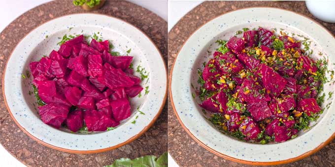 A beetroot salad that's bursting with freshness, colour, and aromatic herbs. Give it a try – you might just discover a new favorite way to enjoy beetroot! - 11