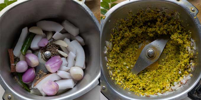 coconut masala paste for poriyal.