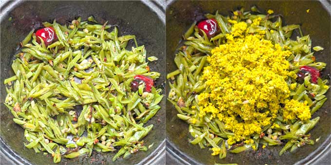 making avarakkai poriyal