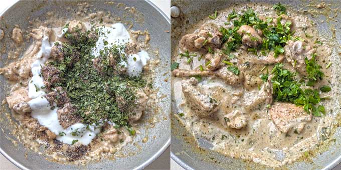 making murgh kali mirch.