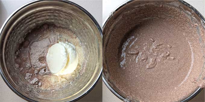 making batter for ragi appe