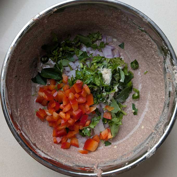 making batter for ragi appe